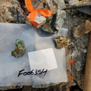 Epworth 2023, dolomite with malachite staining